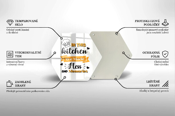 Skleněná deska do kuchyně In this kitchen we made mess and memories