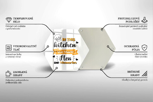 Skleněná deska do kuchyně In this kitchen we made mess and memories