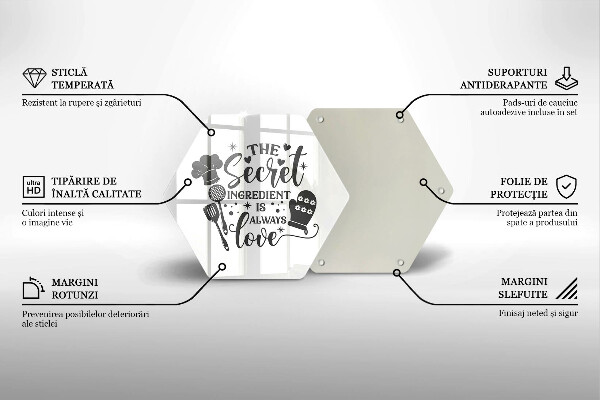 Skleněná deska do kuchyně Nápis věta