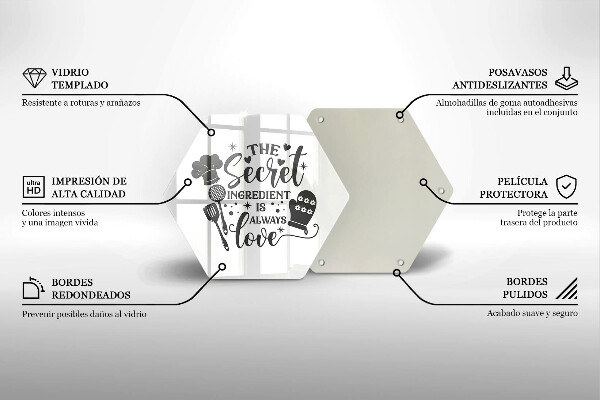 Skleněná deska do kuchyně Nápis věta