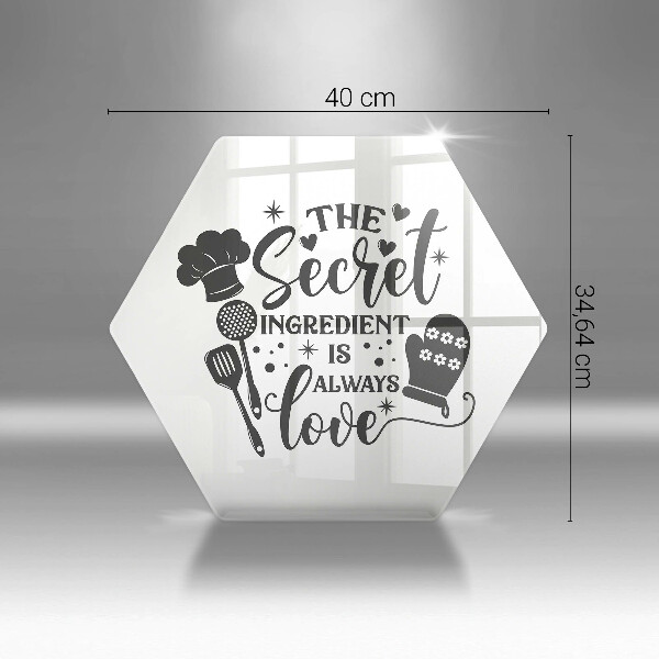 Skleněná deska do kuchyně Nápis věta