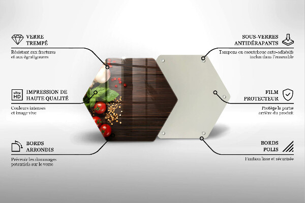 Skleněná deska do kuchyně Zelenina na stole