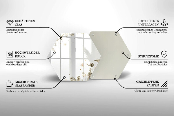 Skleněná deska do kuchyně Zimní dekorace