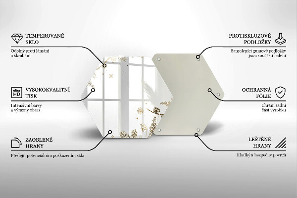 Skleněná deska do kuchyně Zimní dekorace