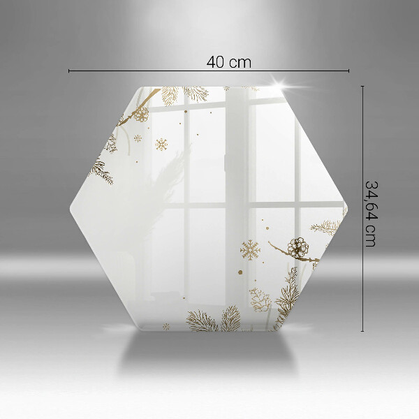 Skleněná deska do kuchyně Zimní dekorace