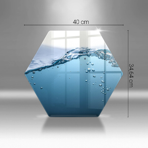 Skleněná deska do kuchyně Modrá voda