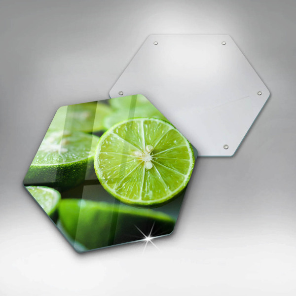 Skleněná deska do kuchyně Limetkový citrus