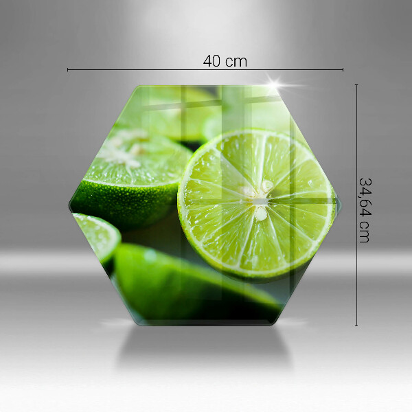Skleněná deska do kuchyně Limetkový citrus