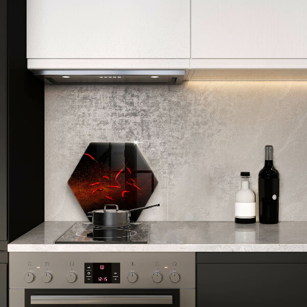 Skleněné krájecí prkénko Pálivé chilli papričky