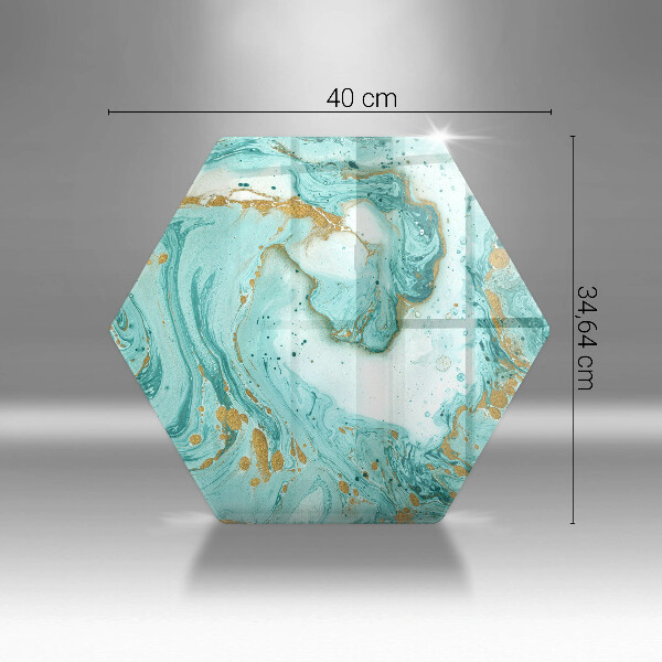 Skleněná deska do kuchyně Modrá abstrakce