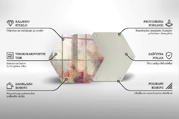 Skleněná krájecí deska Malování textury pozadí