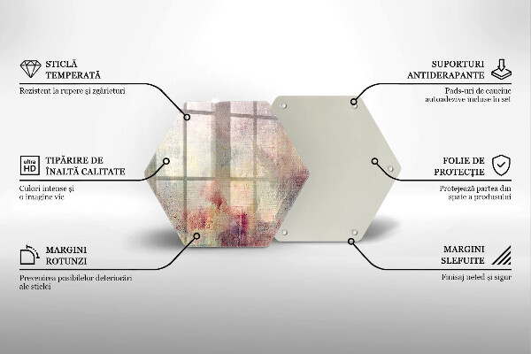 Skleněná krájecí deska Malování textury pozadí