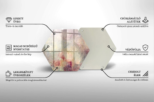 Skleněná krájecí deska Malování textury pozadí