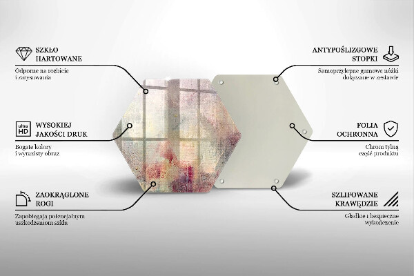 Skleněná krájecí deska Malování textury pozadí