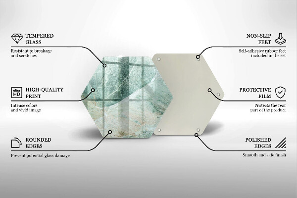 Skleněná deska do kuchyně Kamenná struktura