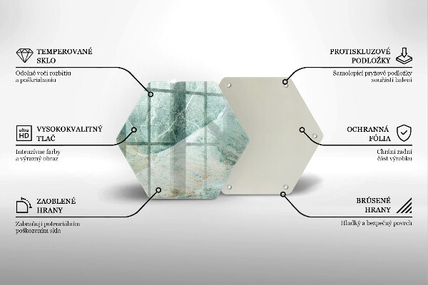 Skleněná deska do kuchyně Kamenná struktura