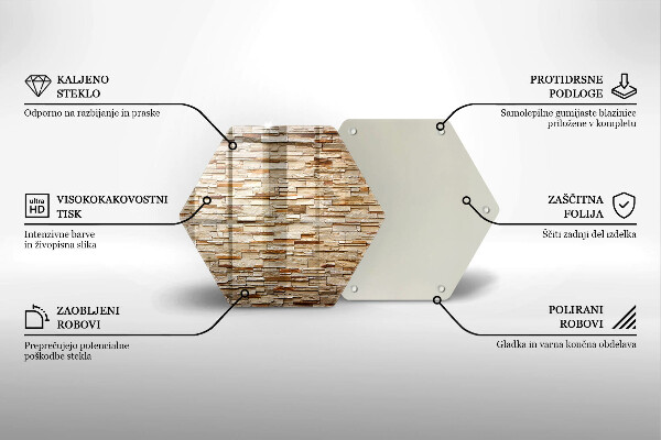 Skleněná deska do kuchyně Textura dekorativních kamenů