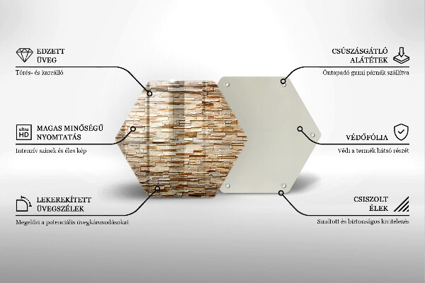 Skleněná deska do kuchyně Textura dekorativních kamenů