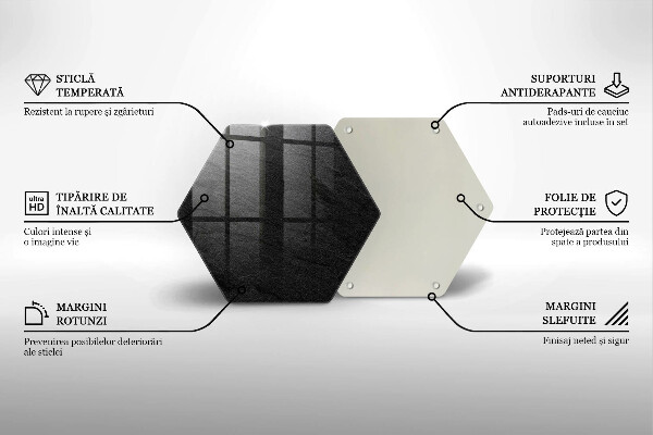 Skleněná deska do kuchyně Textura kamene