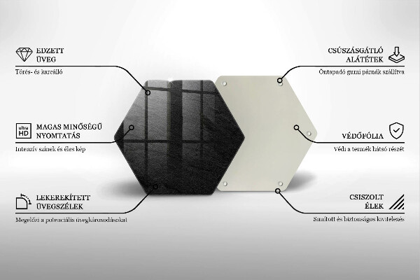 Skleněná deska do kuchyně Textura kamene