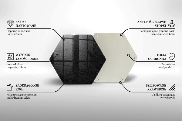 Skleněná deska do kuchyně Textura kamene