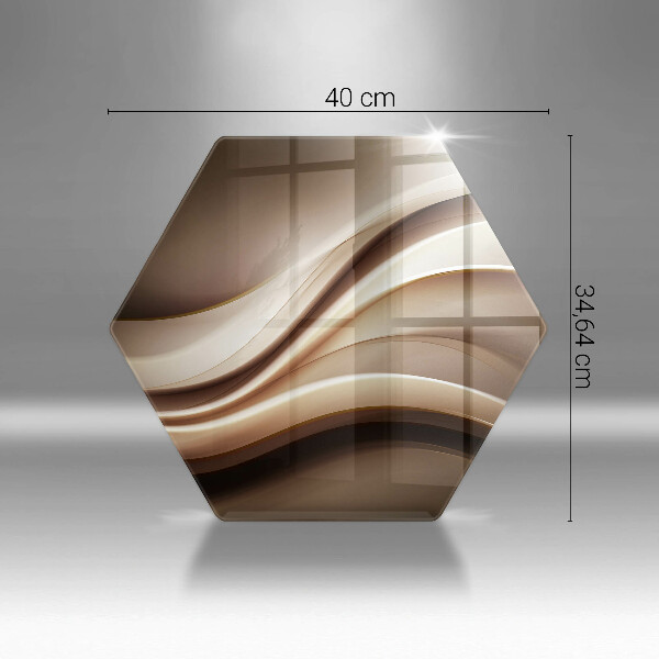 Skleněná deska do kuchyně Abstrakce jemné linie