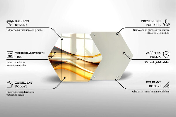 Skleněná deska do kuchyně Abstraktní kouřové čáry