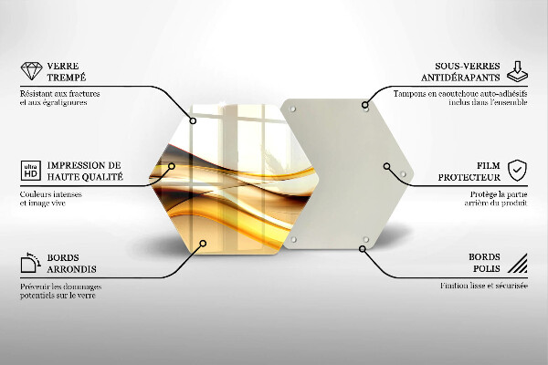 Skleněná deska do kuchyně Abstraktní kouřové čáry