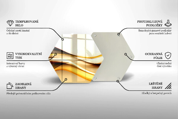 Skleněná deska do kuchyně Abstraktní kouřové čáry