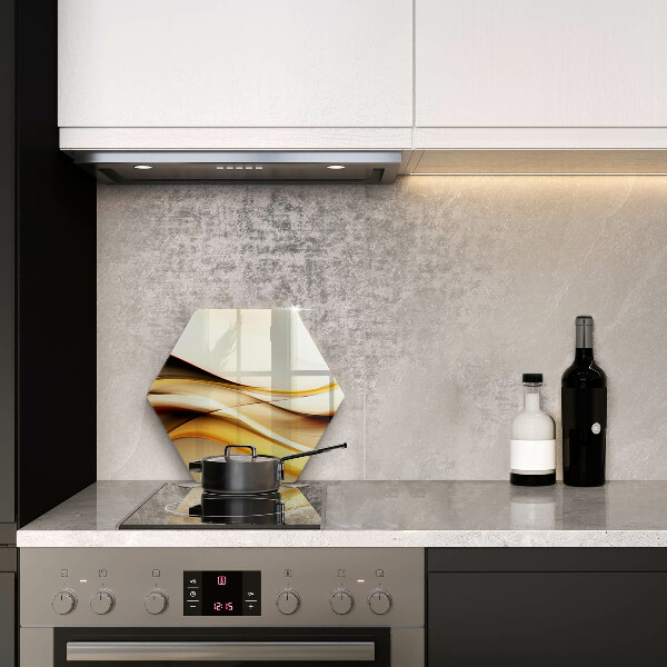 Skleněná deska do kuchyně Abstraktní kouřové čáry