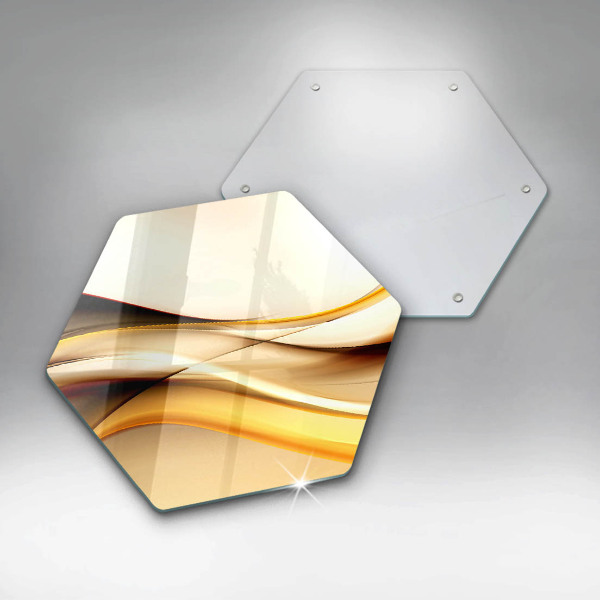 Skleněná deska do kuchyně Abstraktní kouřové čáry