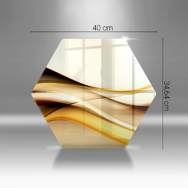 Skleněná deska do kuchyně Abstraktní kouřové čáry