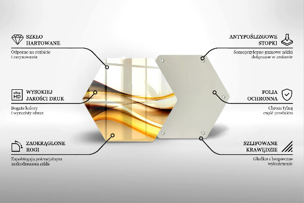 Skleněná deska do kuchyně Abstraktní kouřové čáry