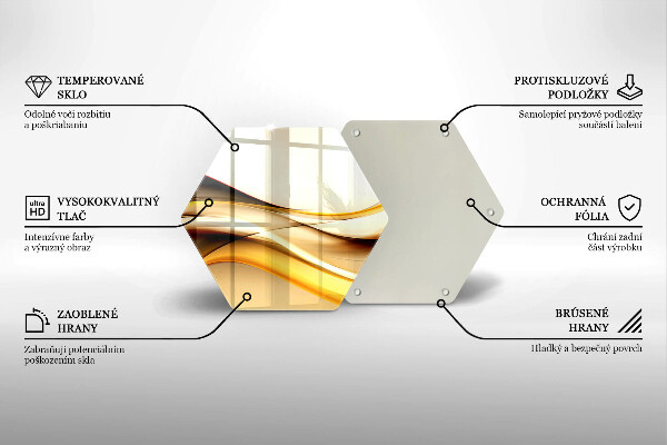 Skleněná deska do kuchyně Abstraktní kouřové čáry