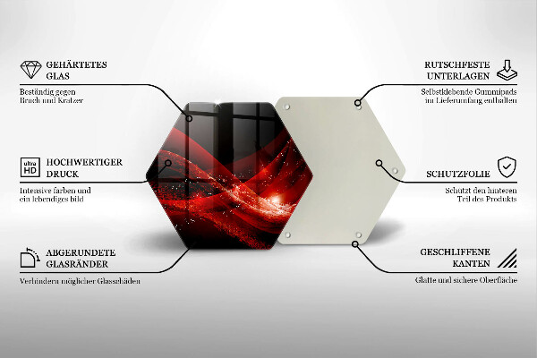 Skleněná deska do kuchyně Moderní abstrakce