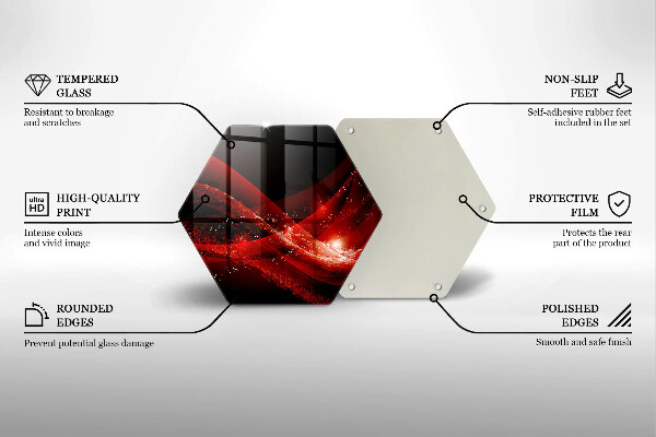Skleněná deska do kuchyně Moderní abstrakce