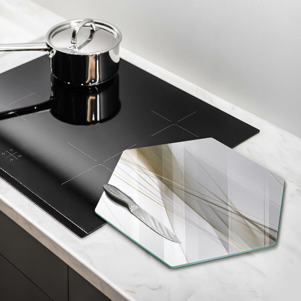 Skleněná deska do kuchyně Abstraktní linie designu