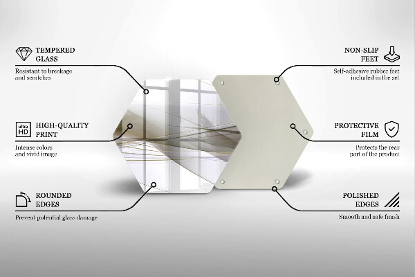 Skleněná deska do kuchyně Abstraktní linie designu
