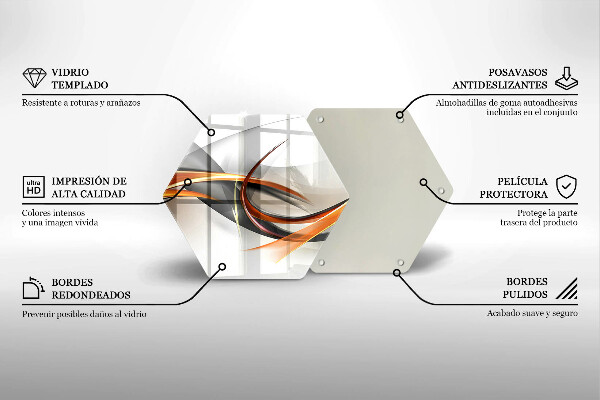 Skleněná deska do kuchyně Moderní tvary