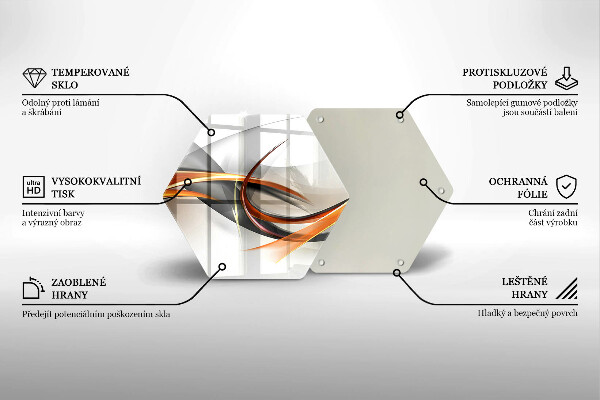 Skleněná deska do kuchyně Moderní tvary