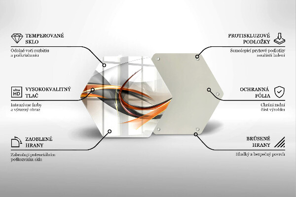 Skleněná deska do kuchyně Moderní tvary