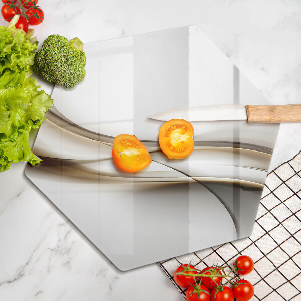 Skleněná deska do kuchyně Měkké linie abstrakce