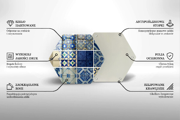 Skleněná deska do kuchyně Dekorativní dlaždice dlaždice