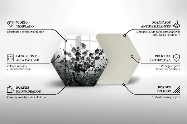 Skleněná deska do kuchyně Pampelišky a rosa