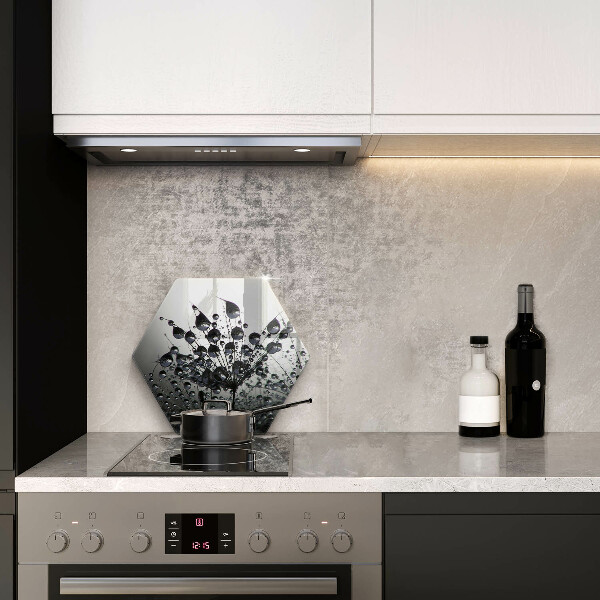 Skleněná deska do kuchyně Pampelišky a rosa