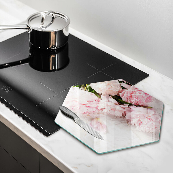 Skleněná deska do kuchyně Jemné květy růží