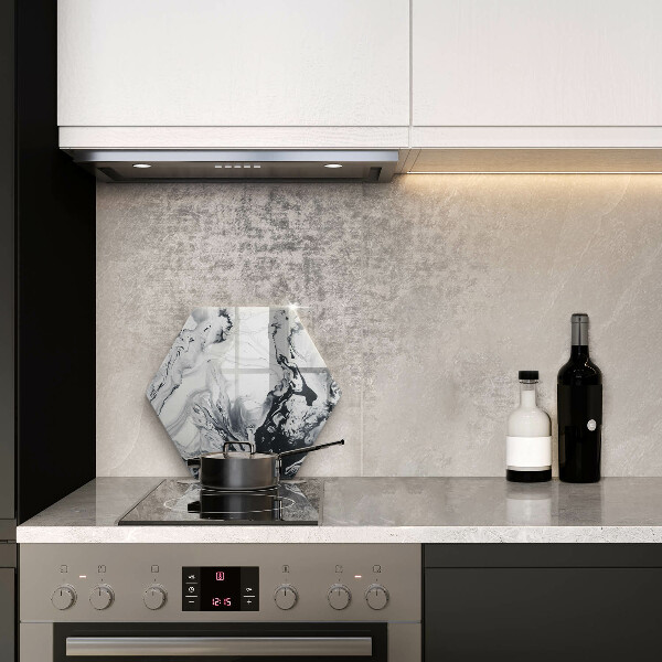 Skleněná deska do kuchyně Inkoustová abstrakce