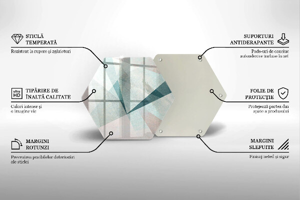 Skleněná deska do kuchyně Ostrá abstrakce