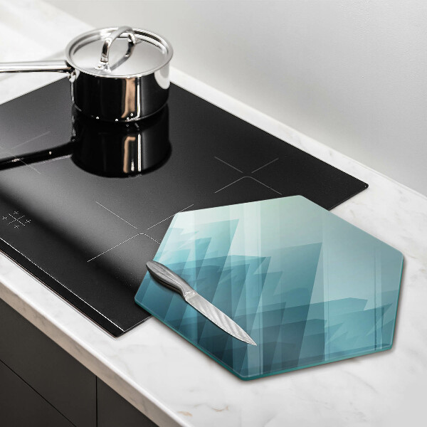 Skleněná krájecí deska Abstraktní hory