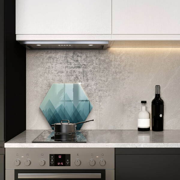 Skleněná krájecí deska Abstraktní hory